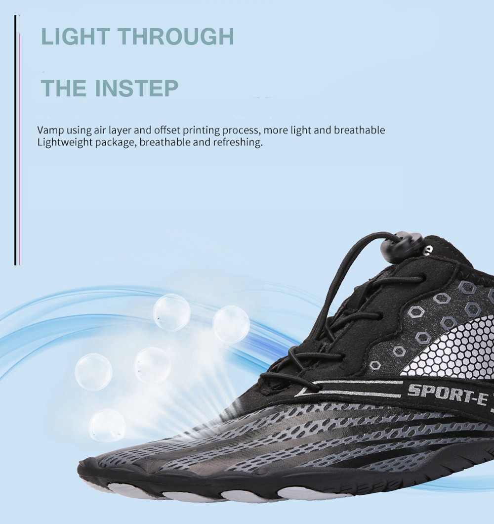 Outdoor Five Finger Upstream Beach Diving Swimming Men Shoes Sports Hiking Casual Footwear - Blue EU 43 Outdoor Five Finger Upstream Beach Diving Swimming Men Shoes Sports Hiking Casual Footwear - Blue EU 43