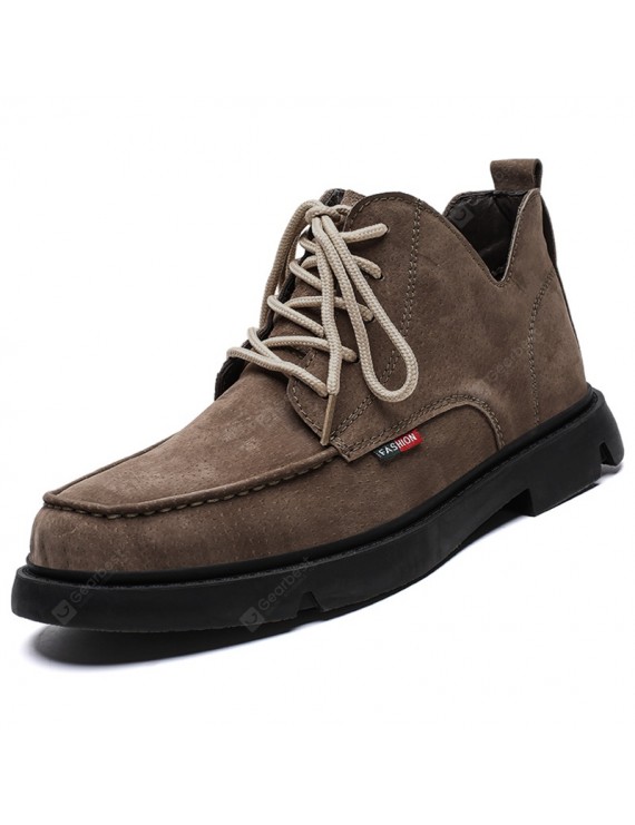 Casual Shoes - Large Size Pigskin Men Boots