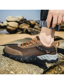Men Shoes Fashion Trend Outdoor Running Hiking Footwear Breathable Mesh Wading Large Size Shoes