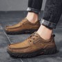 Casual Shoes - Men's British Solid Color Casual Shoes Low-top Outdoor Hiking Shoes