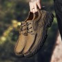 Casual Shoes - Men's British Solid Color Casual Shoes Low-top Outdoor Hiking Shoes