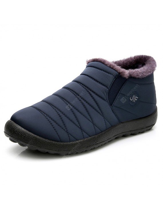 Casual Shoes - Men's Winter Warm Snow Boots Plus Velvet Thick High-top Outdoor Padded Shoes Water-resistant Non-slip