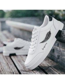 Fall Men's Casual Shoes Breathable Men's Shoes White Sneakers