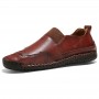 Flats & Loafers - Large Size Sewing Sole Handmade Men Casual Shoes