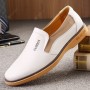 Loafers Men's Leather Slip-on Shoes British Comfortable Casual Leather Shoes