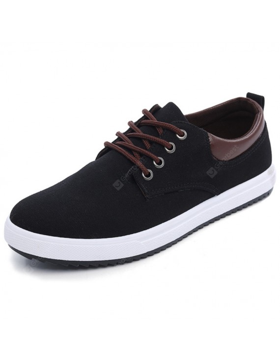 Flats & Loafers - Men's Casual Durable Canvas Shoes Lace-up