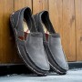Flats & Loafers - Men's Casual Flat Canvas Shoes Breathable Lazy Pedal Cloth Shoes