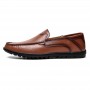 Flats & Loafers - Men's Leather Peas Shoes Lazy Trend