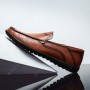 Flats & Loafers - Men's Leather Peas Shoes Lazy Trend