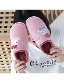 2020 Cute Cartoon Bear Waving Warm Cotton Slippers Couple Models Cotton Trailer Home Trailer