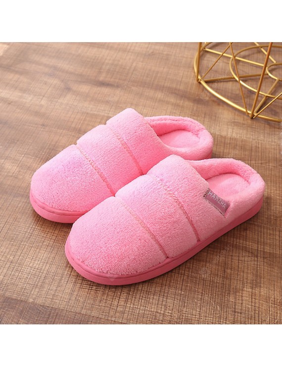 2020 Ms. Men Winter Cotton Slippers With Non-slip Home Warm Autumn And Winter Month Of Heavy-bottomed Couple