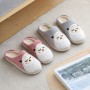 2020 Winter Warm Cotton Slippers Couple Anti-skid Slippers Home Cotton Trailer Plaid