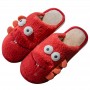 Big Eyes Cute Cotton Slippers Female Autumn And Winter Plush Cotton Trailer Home Home Warm Winter Male Couple Slip