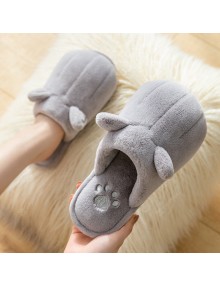 Catlike Woman Winter Home Cotton Slippers Couple Cute Cartoon Plush Home Warm Month Of Autumn And Winter Shoes Men