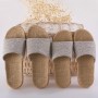 Flax Slippers Women Home Fashion Spring And Summer Male And Female Couple Slip Flooring Hemp Slippers