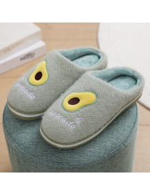 Heavy-bottomed Female Cotton Slippers Lovely Warm Wool Dragged Home A Couple Of Men's Autumn And Winter Month Of Shoes Home Skid