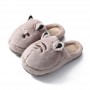 Home Home Home Cotton Slippers Female Winter Korean Cute Plush Thick Warm Cotton-padded Shoes Male Couple Month