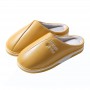 Men's Waterproof Winter Cotton Slippers Women Home Home Warm Month Of Winter Wool Slippers With Non-slip Heavy-bottomed