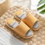 Summer Home Flax Slippers Female Couple Home Men Slip Breathable Absorbent Cotton Slippers Wood Floor
