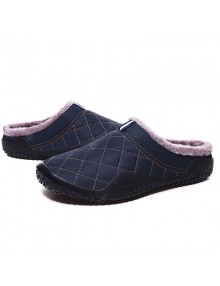 Winter Large Size Men's Cotton Slippers Male Drag Snow Boots