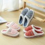 Women Bag With Cotton Slippers Home In Autumn And Winter Home Warm Thick Crust Couple Anti-skid Slippers Male Winter Month