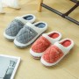 Women Bag With Cotton Slippers Home In Autumn And Winter Home Warm Thick Crust Couple Anti-skid Slippers Male Winter Month