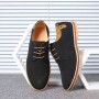 Dress Shoes - Business Casual Men's Matte Suede Shoes with Oxford Sole Male Shoes