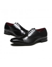 Business Men's Leather Shoes Large Size Korean Style Men's Casual Shoes Lace Up