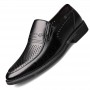 Dress Shoes - Men's Breathable Business Round Leather Shoes