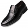 Dress Shoes - Men's Breathable Business Round Leather Shoes