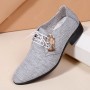 Dress Shoes - Summer Men's Large Size Breathable Cloth Dress Leather Shoes