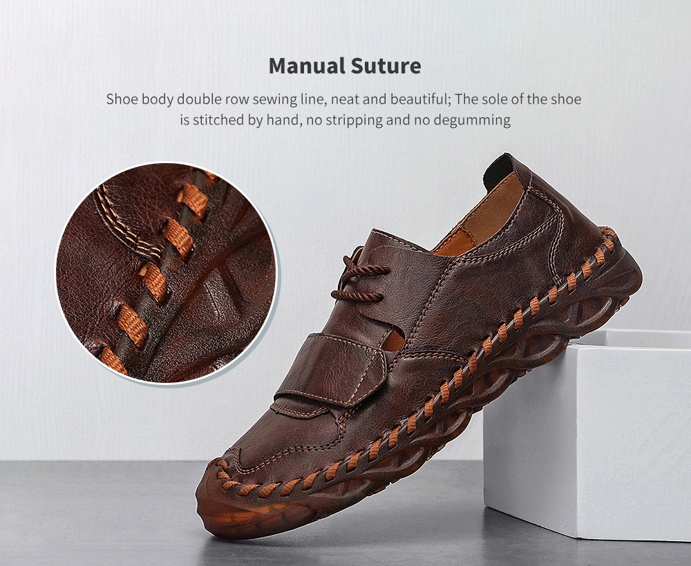 Spring Men's Shoes Wild Outdoor Casual Shoes Tendon Soft Bottom Men's Shoes Large Size Autumn Tide Shoes - 7032 Black 38