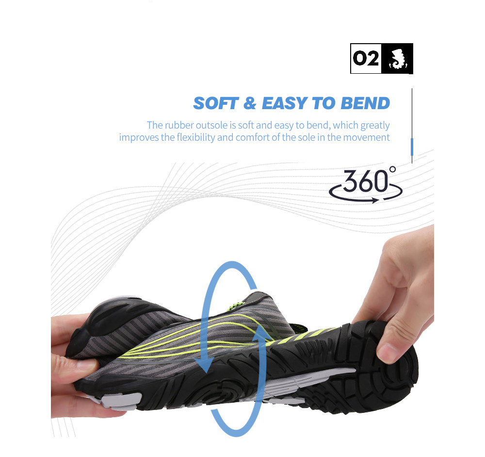 Outdoor Five Finger Shoes Casual Hiking Shoes Men's Shoes Hiking Cross-country Climbing Running Shoes - A26 Black EU 35