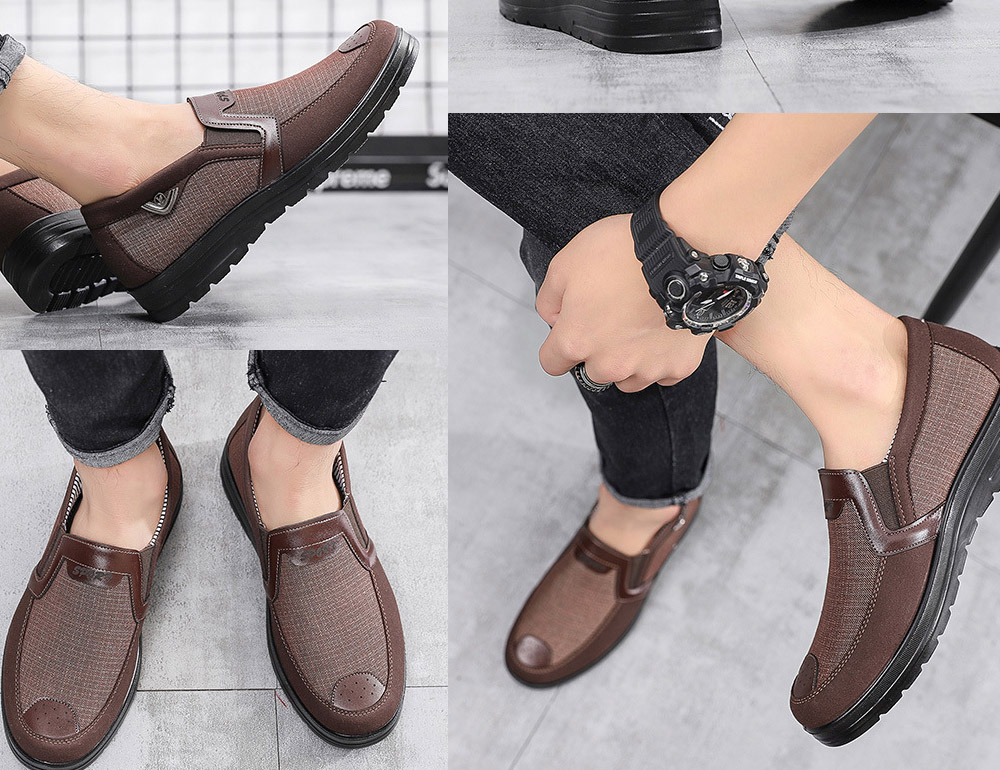 Spring Breathable Casual Men's Shoes - Yellow 46 Product Show