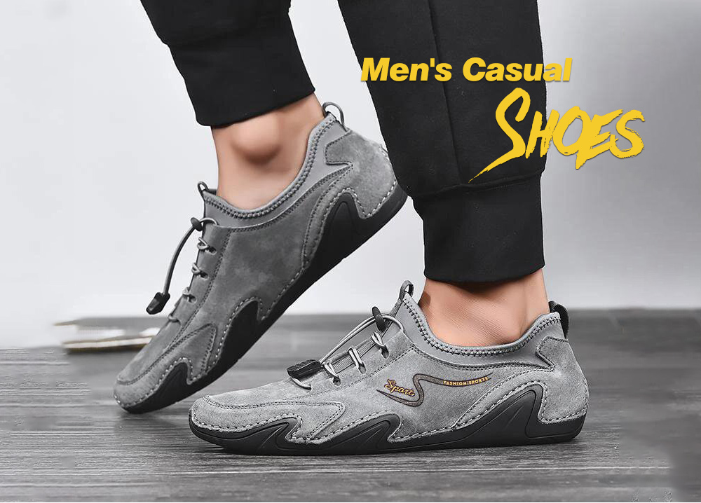 Men's Shoes Korean Version Of The Tide Shoes Men's Casual Shoes Trend One Foot Lazy Peas Shoes - Beige EU 40