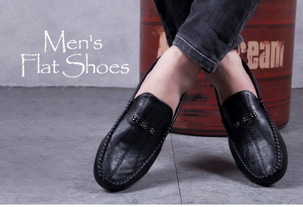 Men's Classic Slip-on Flat-bottomed Casual Shoes