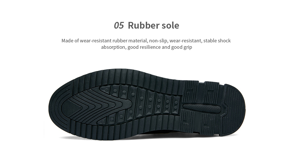 Men Casual Shoes First Layer Cowhide Leather Large Size Breathable- Black EU 45