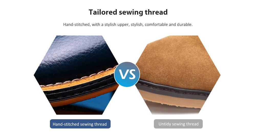 Autumn Men's Fashion Casual Shoes Tailored sewing thread