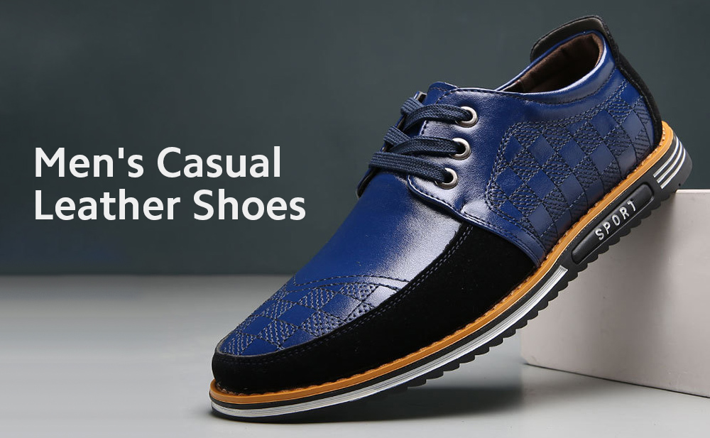 Men's Casual Shoes Fashion Trendy Business Leather Shoes