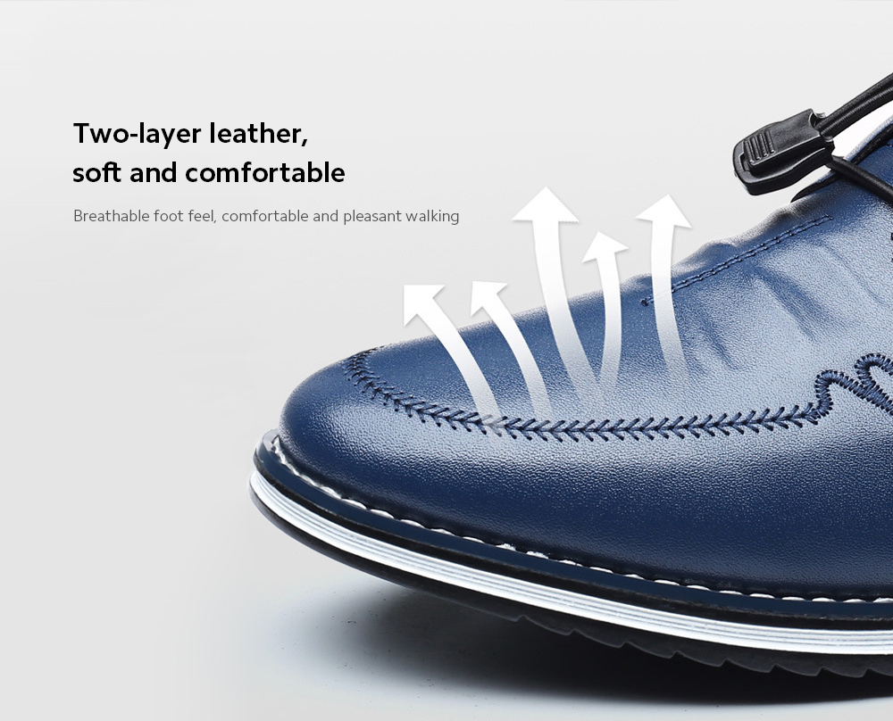 Men's Shoes Casual Leather Shoes upper