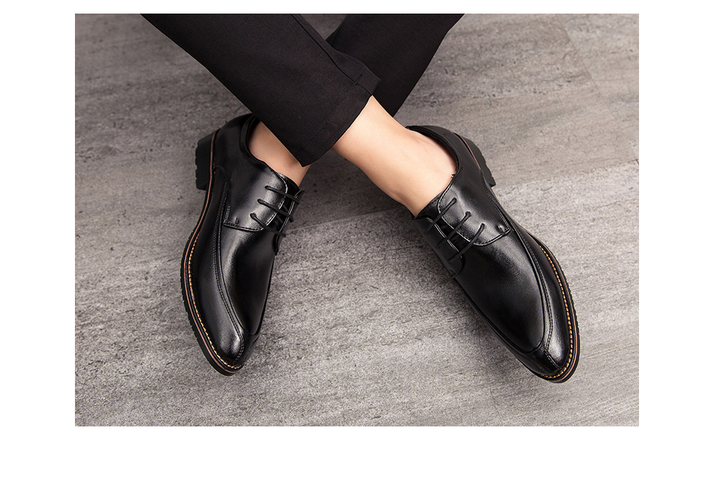 British Style Men's Shoes model show